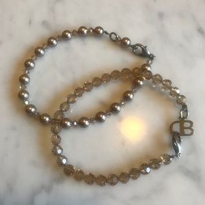 Gold bead bracelet set